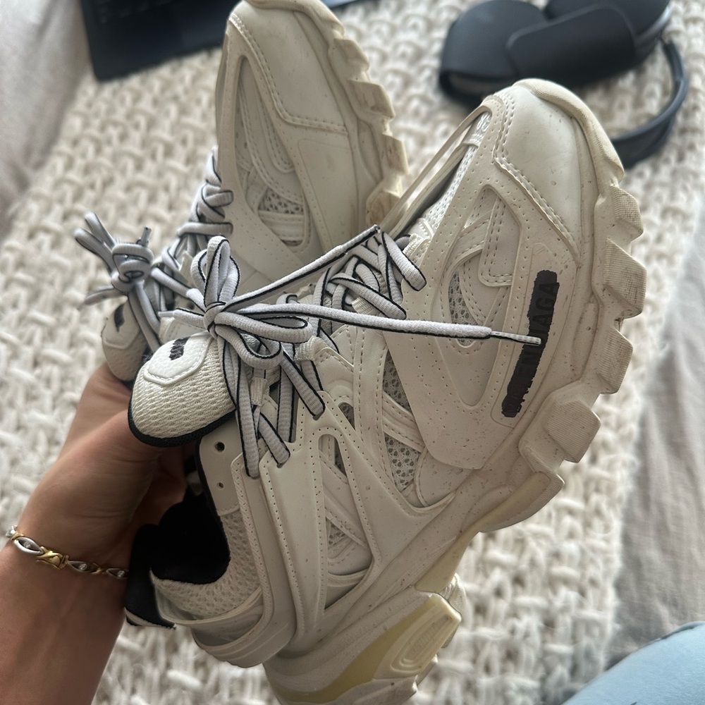 Balenciaga White and Gray Women's Sneakers